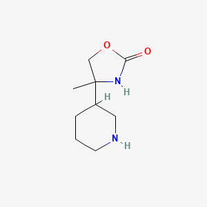 4-Methyl-4-(3-piperidinyl)-2-oxazolidinone