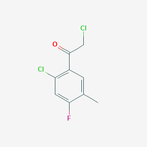 molecular formula C9H7Cl2FO B136149 2-氯-1-(2-氯-4-氟-5-甲基苯基)乙酮 CAS No. 154258-17-0