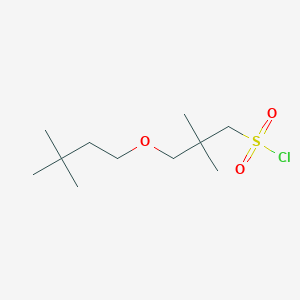 3-(3,3-Dimethylbutoxy)-2,2-dimethylpropane-1-sulfonyl chloride