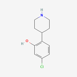 5-Chloro-2-(4-piperidinyl)phenol