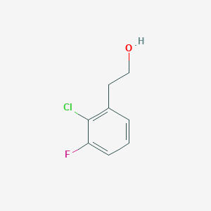 molecular formula C8H8ClFO B13614916 2-Chloro-3-fluorophenethyl alcohol 