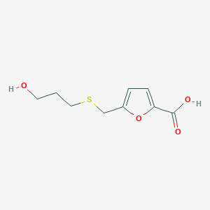 5-(((3-Hydroxypropyl)thio)methyl)furan-2-carboxylic acid