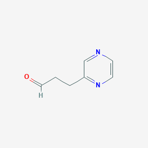 3-(Pyrazin-2-YL)propanal