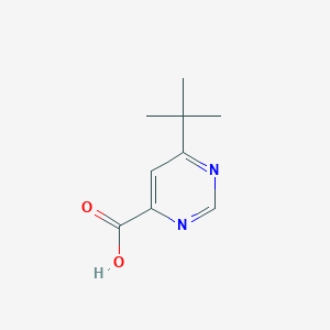 molecular formula C9H12N2O2 B13614978 6-Tert-butylpyrimidine-4-carboxylic acid 