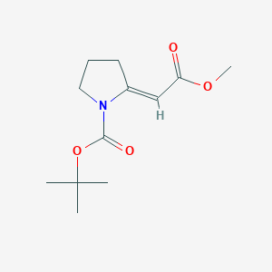 tert-butyl (2E)-2-(2-methoxy-2-oxoethylidene)pyrrolidine-1-carboxylate