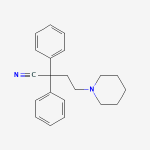 molecular formula C21H24N2 B1361506 2,2-Diphenyl-4-piperidin-1-ylbutanenitrile CAS No. 5424-08-8