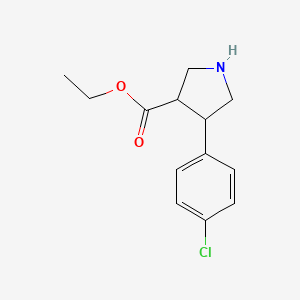 Ethyl 4-(4-chlorophenyl)pyrrolidine-3-carboxylate