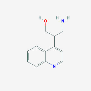 3-Amino-2-(quinolin-4-yl)propan-1-ol