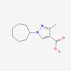 1-Cycloheptyl-3-methyl-1h-pyrazole-4-carboxylic acid