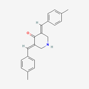 (3E,5E)-3,5-bis[(4-methylphenyl)methylidene]piperidin-4-one