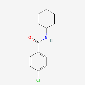 molecular formula C13H16ClNO B1361510 4-氯-N-环己基苯甲酰胺 CAS No. 57707-20-7