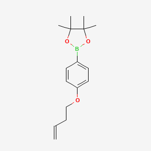 2-(4-(But-3-en-1-yloxy)phenyl)-4,4,5,5-tetramethyl-1,3,2-dioxaborolane