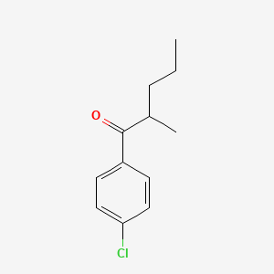 molecular formula C12H15ClO B13615155 1-(4-Chlorophenyl)-2-methylpentan-1-one 