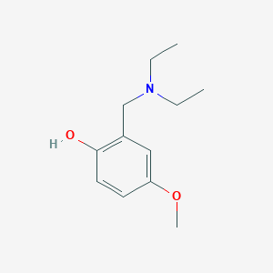molecular formula C12H19NO2 B1361517 2-[(Diethylamino)methyl]-4-methoxyphenol CAS No. 23562-78-9