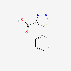 molecular formula C9H6N2O2S B1361521 5-Phenyl-1,2,3-thiadiazole-4-carboxylic acid CAS No. 58792-15-7