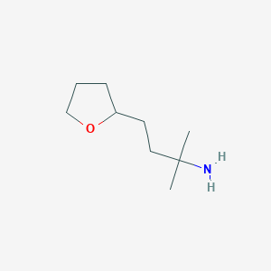 2-Methyl-4-(tetrahydrofuran-2-yl)butan-2-amine