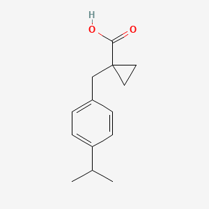 1-(4-Isopropylbenzyl)cyclopropane-1-carboxylic acid