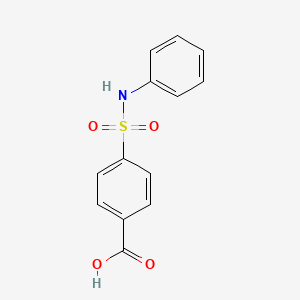 molecular formula C13H11NO4S B1361532 4-(苯磺酰基)苯甲酸 CAS No. 6314-72-3