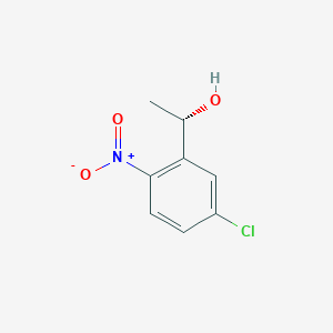 molecular formula C8H8ClNO3 B13615330 (S)-1-(5-Chloro-2-nitrophenyl)ethan-1-ol 