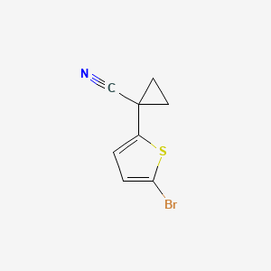 1-(5-Bromothiophen-2-yl)cyclopropane-1-carbonitrile