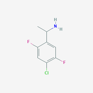 1-(4-Chloro-2,5-difluorophenyl)ethan-1-amine