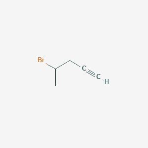 molecular formula C5H7Br B13615368 4-Bromopent-1-yne CAS No. 83961-13-1