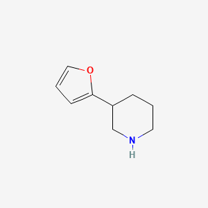 molecular formula C9H13NO B13615396 3-(Furan-2-yl)piperidine 