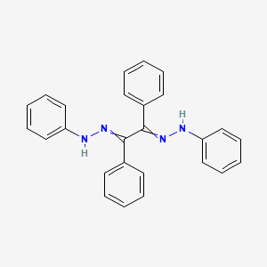 molecular formula C26H22N4 B1361542 N-[[1,2-diphenyl-2-(phenylhydrazinylidene)ethylidene]amino]aniline 