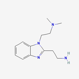 2-{1-[2-(dimethylamino)ethyl]-1H-1,3-benzodiazol-2-yl}ethan-1-amine