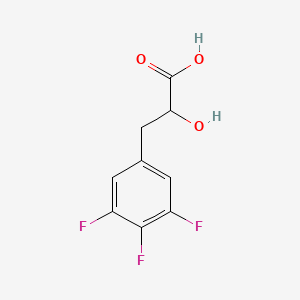 molecular formula C9H7F3O3 B13615450 2-Hydroxy-3-(3,4,5-trifluorophenyl)propanoic acid 