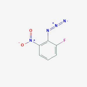 molecular formula C6H3FN4O2 B13615484 2-Azido-1-fluoro-3-nitrobenzene 