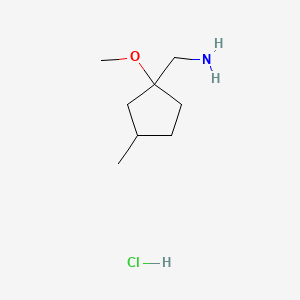 1-(1-methoxy-3-methylcyclopentyl)methanaminehydrochloride,Mixtureofdiastereomers