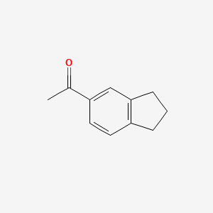 molecular formula C11H12O B1361556 5-Acetylindane CAS No. 4228-10-8