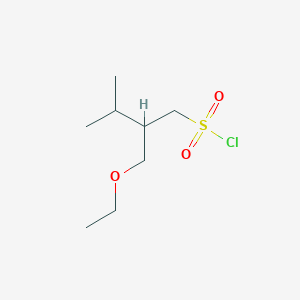 2-(Ethoxymethyl)-3-methylbutane-1-sulfonyl chloride