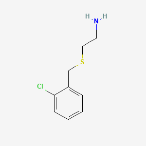 molecular formula C9H12ClNS B1361560 2-[(2-氯苄基)硫]乙胺 CAS No. 42416-23-9