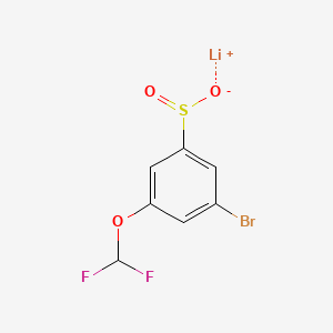 Lithium(1+)3-bromo-5-(difluoromethoxy)benzene-1-sulfinate