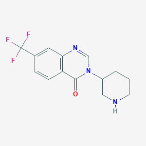 3-(Piperidin-3-yl)-7-(trifluoromethyl)quinazolin-4(3H)-one