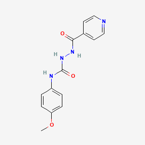 molecular formula C14H14N4O3 B1361562 4-(4-Methoxyphenyl)-1-(4-pyridylcarbonyl)semicarbazide CAS No. 6270-66-2