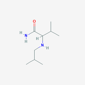 molecular formula C9H20N2O B13615651 2-(Isobutylamino)-3-methylbutanamide 