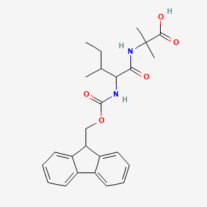 molecular formula C25H30N2O5 B13615670 Fmoc-L-Ile-Aib-OH 