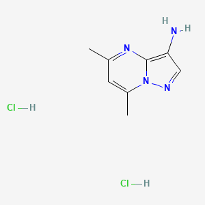 5,7-Dimethylpyrazolo[1,5-a]pyrimidin-3-aminedihydrochloride