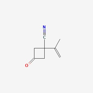 Cyclobutanecarbonitrile, 1-(1-methylethenyl)-3-oxo-