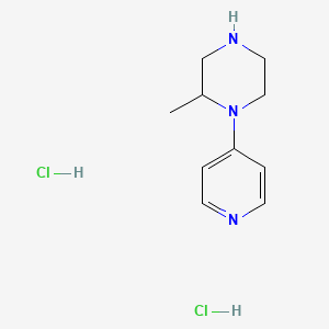 molecular formula C10H17Cl2N3 B13615706 2-Methyl-1-(pyridin-4-yl)piperazine dihydrochloride 