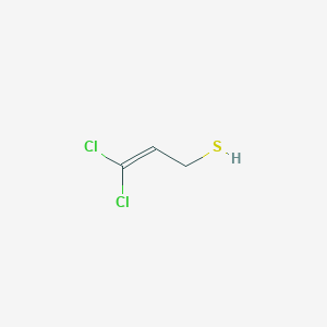 molecular formula C3H4Cl2S B13615710 3,3-Dichloroprop-2-ene-1-thiol 