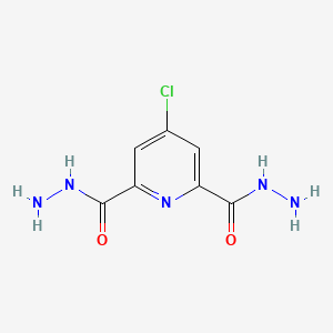 molecular formula C7H8ClN5O2 B1361572 4-Chloropyridine-2,6-dicarbohydrazide CAS No. 98276-29-0
