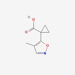 1-(4-Methyl-1,2-oxazol-5-yl)cyclopropane-1-carboxylic acid