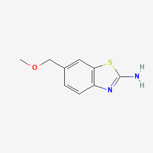 molecular formula C9H10N2OS B13615756 6-(Methoxymethyl)benzo[d]thiazol-2-amine 