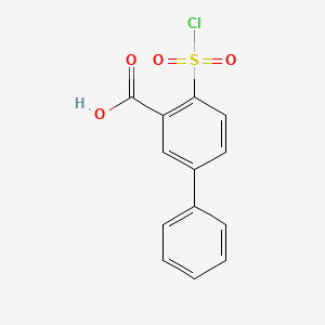 2-(Chlorosulfonyl)-5-phenylbenzoic acid