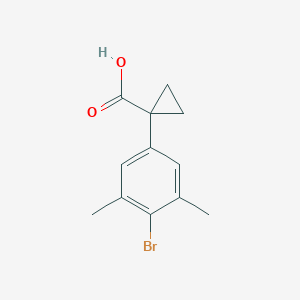 1-(4-Bromo-3,5-dimethylphenyl)cyclopropane-1-carboxylic acid