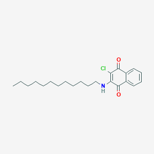 molecular formula C22H30ClNO2 B1361581 2-氯-3-(十二烷基氨基)萘-1,4-二酮 CAS No. 22272-20-4
